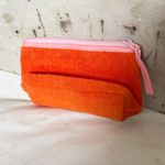 Botox Cosmetic Orange Terrycloth Embroidered Makeup Bag Photo 2