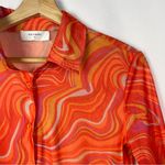 Boutique Halfheart Orange Sunset Trippy Swirl Half Sleeve Top S Photo 2