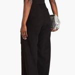 Halston Leia Black Wide Leg Stretch Crepe Jumpsuit Size 2 Photo 1