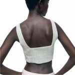 ZARA mint green tweed crop top M Photo 11