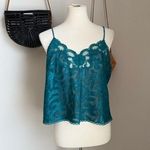 Vintage Sleep Solutions Green Paisley Cami Tank, Size Large Photo 0