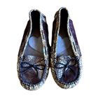 Kenzie Devia Flat Slip On Loafers Patchwork‎ Snakeskin Moccasin Women's Size 7 Brown Photo 1
