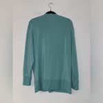 Athleta  Purana V Neck Wrap Sweatshirt L Seafoam Photo 5