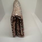 NWT Mossimo rose gold all sequin clutch bag purse glam new Pink Photo 1