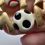 Sports Mom Brooch Pin Gold Tone Signed Tona Photo 4