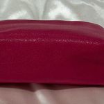 Smythson Of Bond St Cosmetic Case In Panama Leather Fuschia Pink & Gold Zip Photo 3