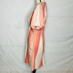 Pearl by Lela Rose Sheath Dress Womens Sz 4 Flutter Sleeve Pockets Pink Coral Photo 4