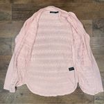 Ralph Lauren Lauren  Pink Cable Knit Open Front Cardigan Photo 2