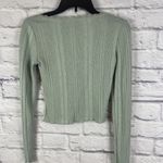 Vylette Y2K Coquette Girly Babydoll Long Sleeve Lightweight Cardigan Size Small Green Photo 11