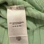 DKNY  Women's XS Mint Green Geometric Short Sleeve‎ Pullover Sweater Photo 5