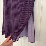 Madewell  The Layton MIDI Slip Skirt Purple Diagonal Striped Photo 3