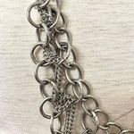 Long silver chain statement necklace Photo 6