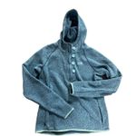 The North Face Half Zip Buttons Aqua Green Sweater Sweatshirt Hoodie Size Medium Photo 0