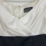 Alex Evenings Vintage Alex Evening Size 10 V-Neck Sleeveless Satin Maxi Formal Gown Dress Photo 6