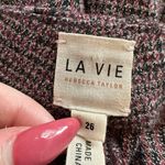 Rebecca Taylor La Vie red & black plaid straight leg dress pants size 26 Photo 5