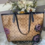 Coach  City Tote In Signature Canvas With Kaffe Fassett Print Photo 4