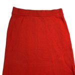 Career Image Knit Skirt Button Back Career Casual‎ Red Skirt L Size L Photo 2