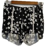 Kaisely  High Waist Black‎ and White Shorts with Whimsical Print Photo 0