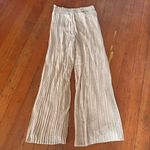 Japna  Beige Elastic Waist Trousers Photo 0