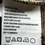 prAna  Calexa Tunic Top Cowl Neck Pocket Terry Knit Outdoor Heather Oatmeal Large Photo 3