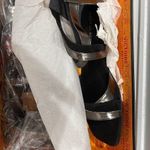 Pour La Victoire Women's Silver Black Brienne Gladiator Sandals Sz 8 Photo 6