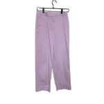 Theory  Lilac High-Rise Straight Pant in Stretch Chino Size 4‎ Photo 3