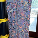 Billabong Multicolor Floral Paisley Cover Up Beach Pants Size Medium Oversized Photo 0