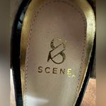 SCENE NEW  Platform Stiletto High Heels Y2K Snakeskin Aqua Blue w Black Size 7.5 Photo 7