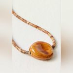 Free People NWT  The Florist Choker Tan 
Caramel Brown Photo 2