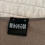 Wolford taupe medium semi sheer seamless cami tank top with bow and stripes Tan Photo 2