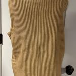 Studio Designers Original Leather Embroidered Vest Size L Tan Size L Photo 3