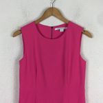 Diane Von Furstenberg  Hot Pink Carrie Sleeveless Crepe Mini Dress Size 2 Photo 3