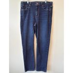 J. Jill Denim High Rise Straight Leg Dark Wash Jeans Preppy Women's Size 16 Blue Photo 1