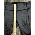 Lululemon  Speed Crop Giant Herringbone Black Heathered Black size 6 Photo 2