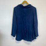 Lulu B Blue Mock Neck Long Sleeve Top Size M Photo 6