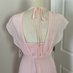 Birdy Grey  Violet Bridesmaid Dress Pale Blush Pink Chiffon Long Length Size S Photo 7