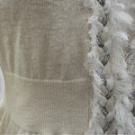 Rebecca Taylor Wool Blend Braided Trim Frizz Collar Cardigan Sweater S Photo 6