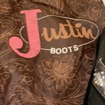 Justin Boots  Women's Black and Blue Embellished Sandals Photo 6