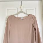 ALBERTA FERRETTI Pink Nude Shift Dress Long Sleeve Simple Office Size 2 Photo 2