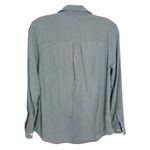 L.L.Bean slate blue Cotton Utility Long Sleeve Shirt Size M Photo 1