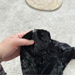 Buffbunny Collection Frozen Mini Dress Crush Velvet Sleeveless Slit in Black S Photo 7