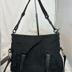 Desigual  Floral Mandala Bag Purse Handbag Nylon Satchel Leather Black Crossbody Photo 0