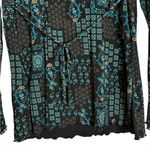 Vintage Y2K Babydoll Top Bell Sleeve Dainty Floral Goth WhimsiGoth Grunge Size M Black Size M Photo 6