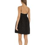 Line and Dot  Delilah Mini Dress Black Jacquard Satin Tie XS NWT Photo 2