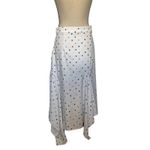 N12H Wonderland Asymmetrical Skirt Sz S Y2K Indie Polka Dot Hanky Hem Fairy Midi White Photo 7
