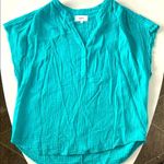 XiRENA Kane Cotton Gauze Short Sleeve Top in Baltic Blue Size M $195 Size M Photo 3