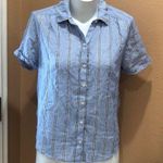 Lucky Brand  short sleeve striped button up shirt Photo 0