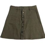 Love, Fire Like New 5 Juniors Mini Denim Button Down Khaki Skirt Women’s Boho Photo 0