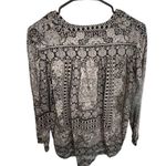 Lucky Brand  Boho V-Neck Loose Fit Stretchy Long Sleeve Top Photo 2