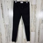 Frame  Le Skinny de Jeanne Jeans 25 | Firm Noir | Distressed Hem | MSRP $220 Photo 3